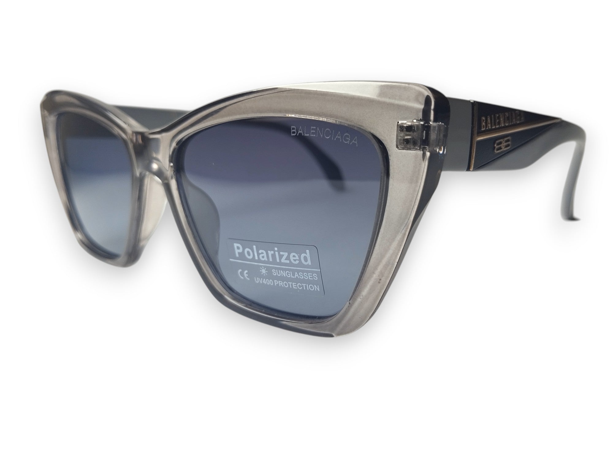 Balenciaga Silver & Gray Square Sunglasses - Urban Edge 🏙️