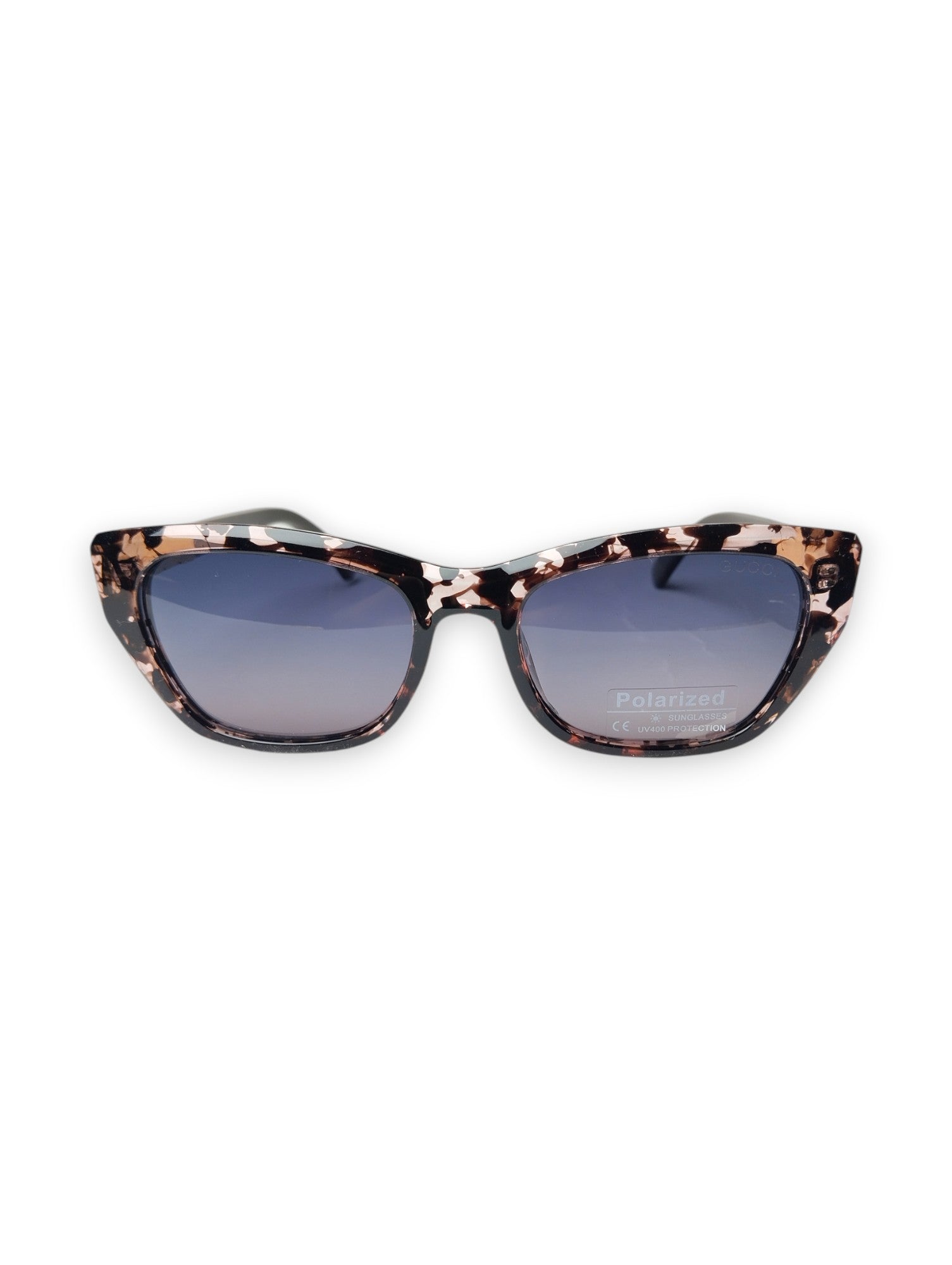 Gucci Women’s Cat-Eye Polarized Sunglasses – Tortoiseshell Frame with Gold Block Logo
