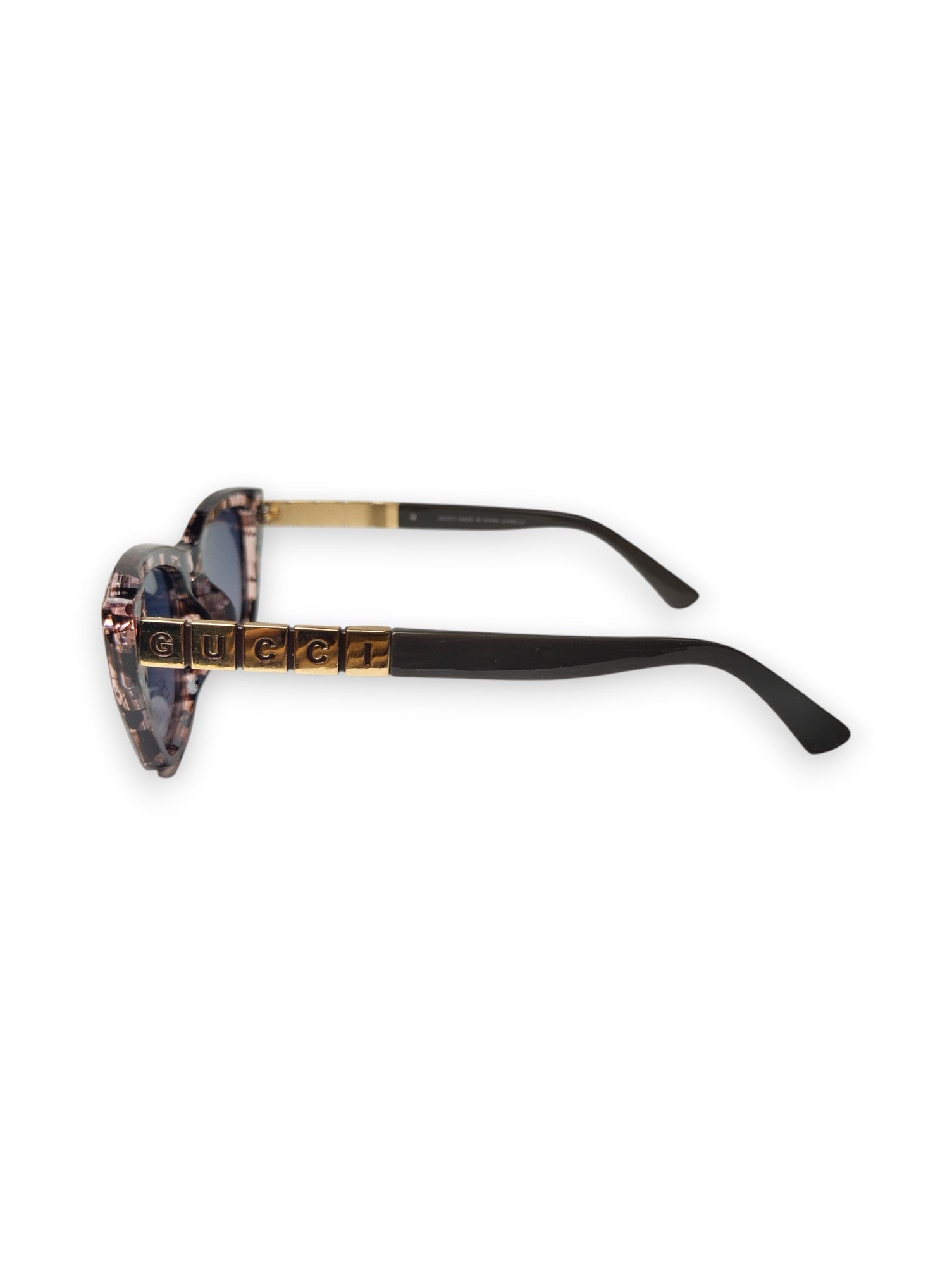 Gucci Women’s Cat-Eye Polarized Sunglasses – Tortoiseshell Frame with Gold Block Logo