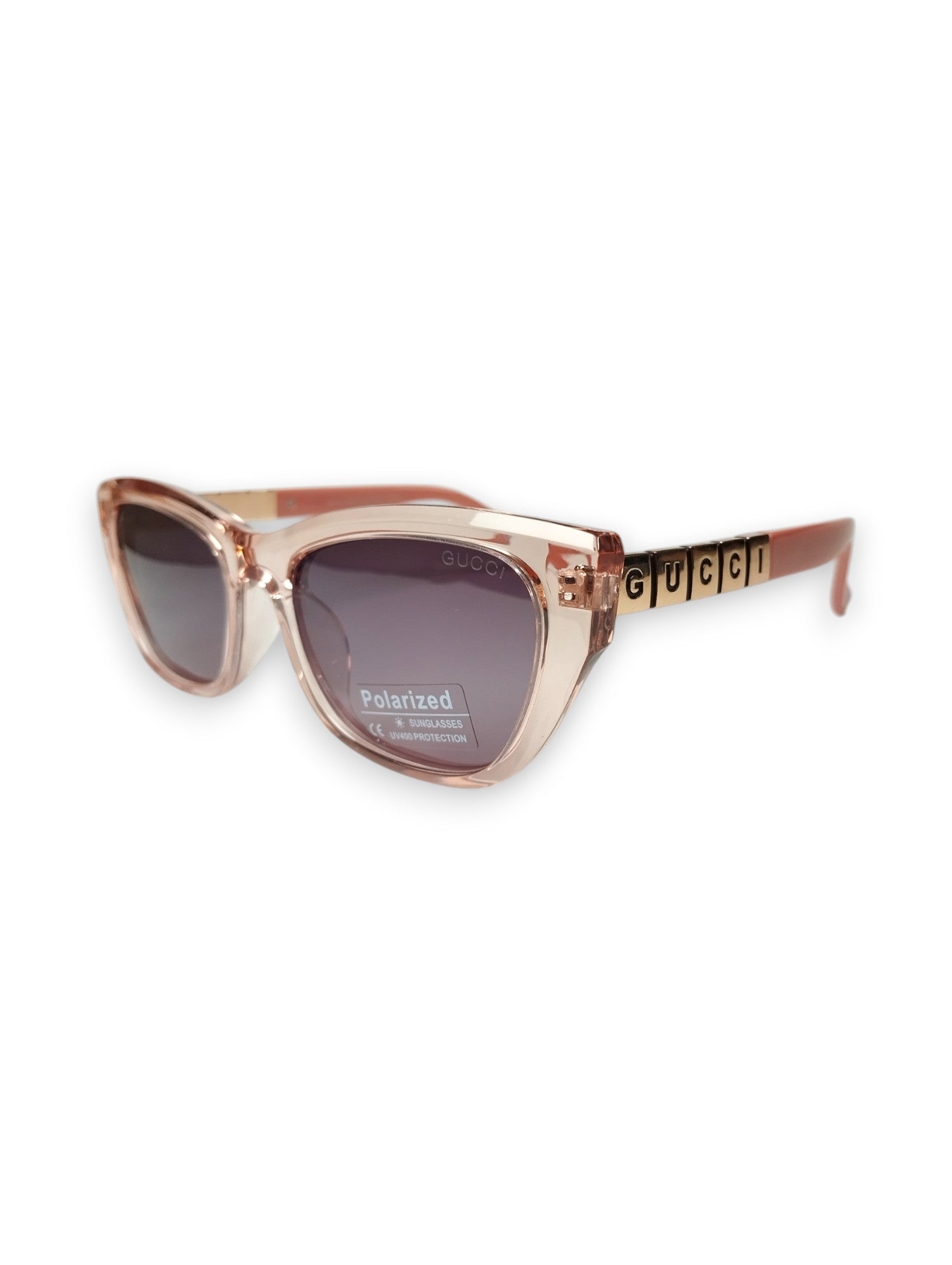 Gucci Translucent Pink Cat-Eye Sunglasses