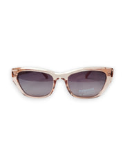 Gu.cci Translucent Pink Cat-Eye Sunglasses