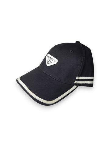 Prada Re-Nylon Baseball Cap with Stripes