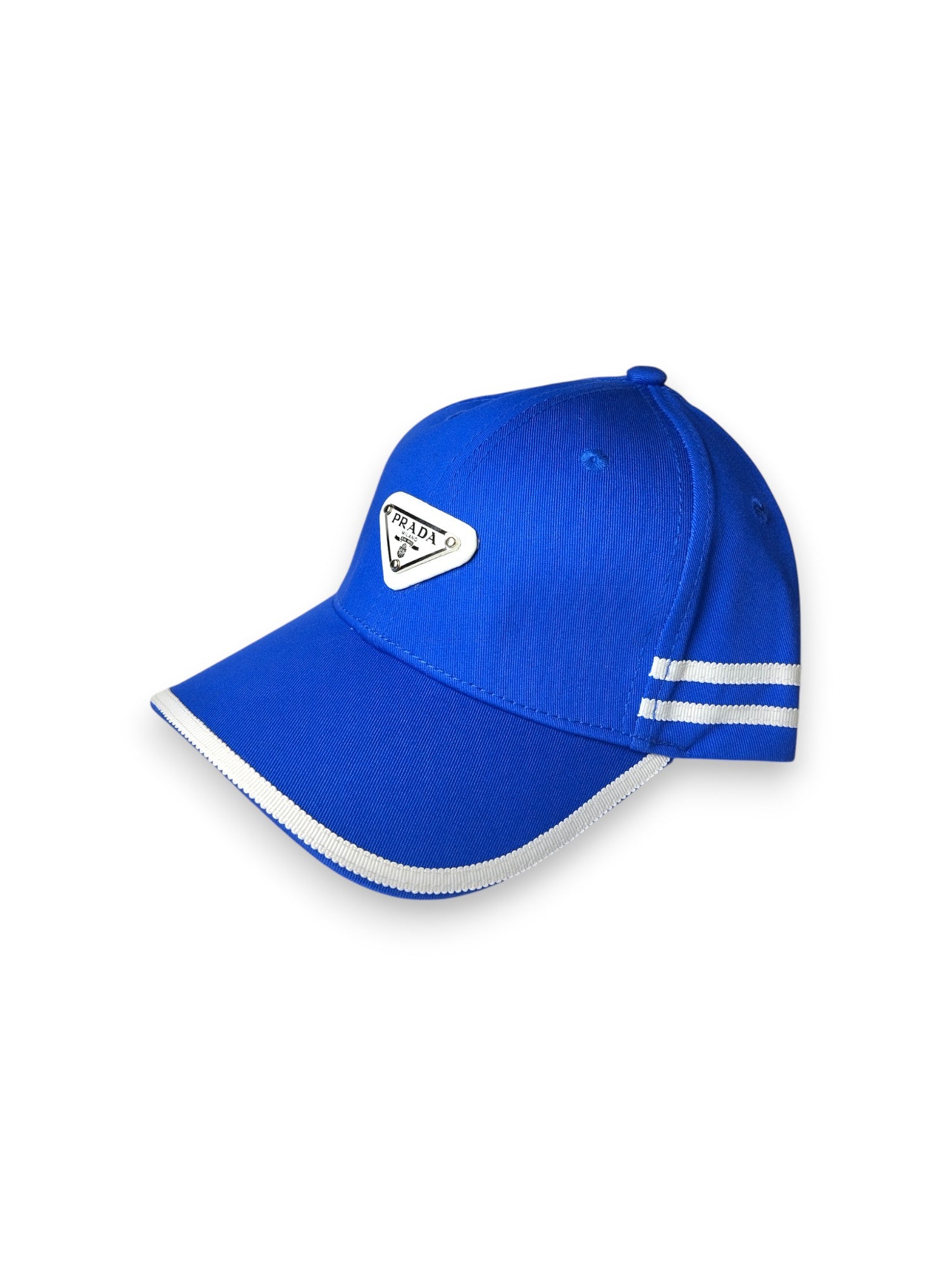 Prada Re-Nylon Baseball Cap in Royal Blue