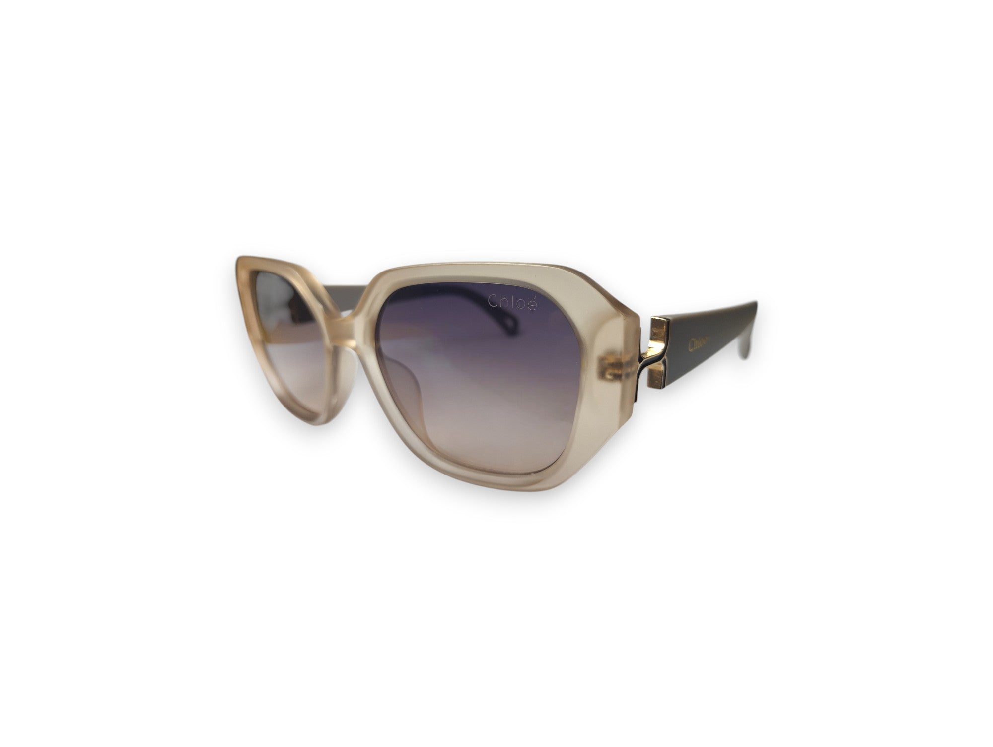 Chic Chloé Women's Pale Nude Gradient Sunglasses
