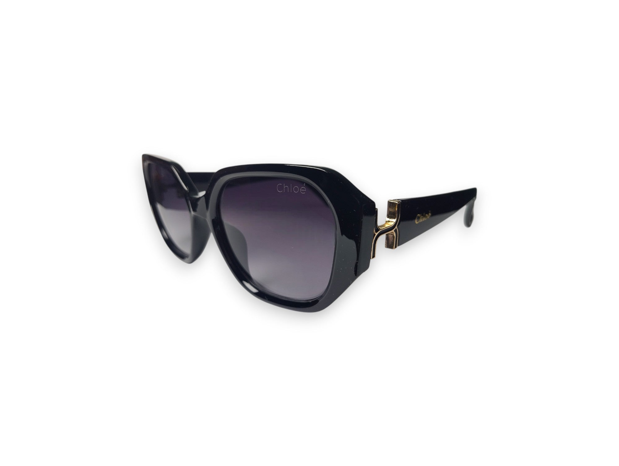 Bold & Glamorous Chloé Women's Black Gradient Sunglasses
