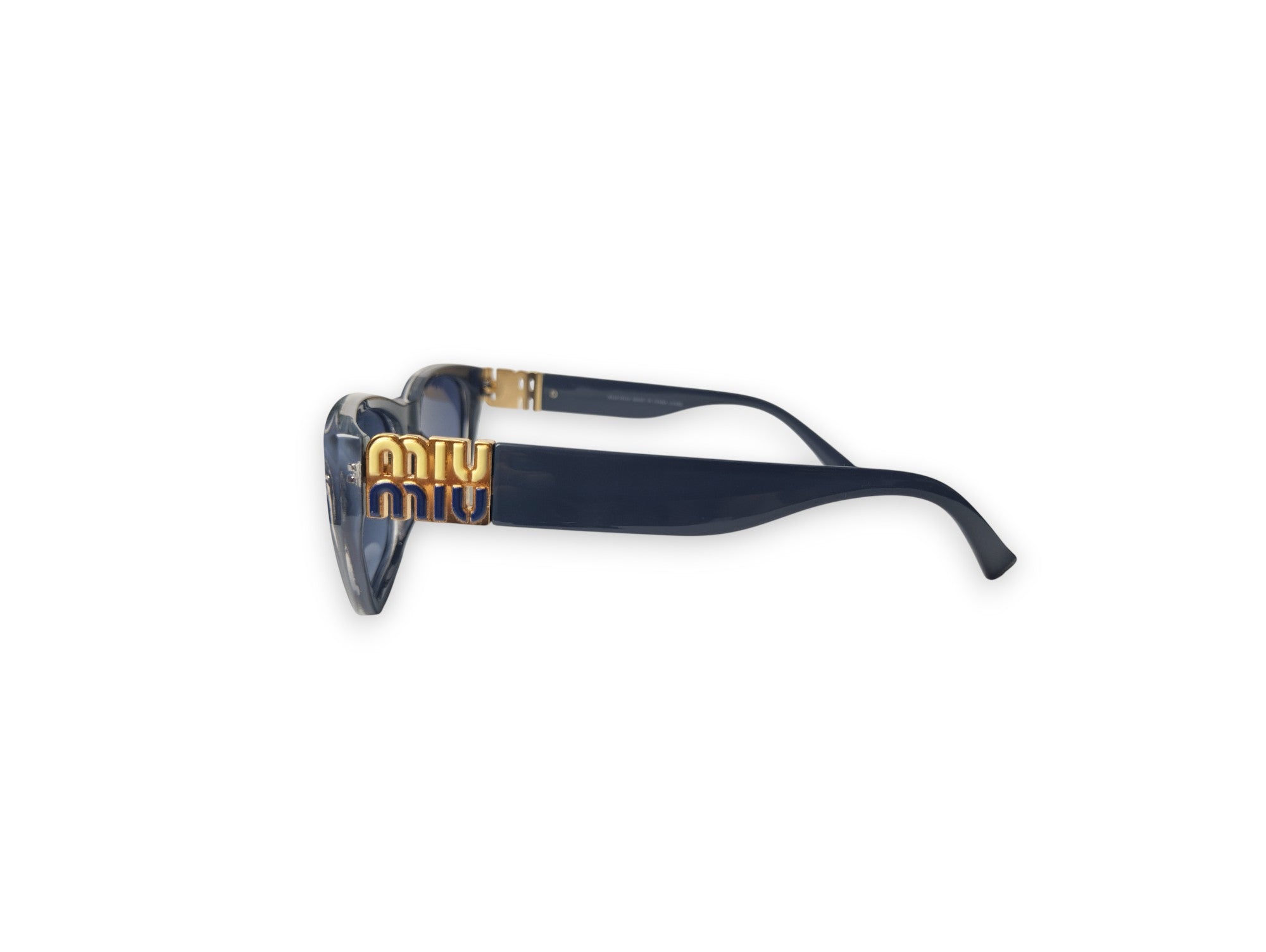 Sophisticated Miu Miu Women's Navy Blue Polarized Sunglasses