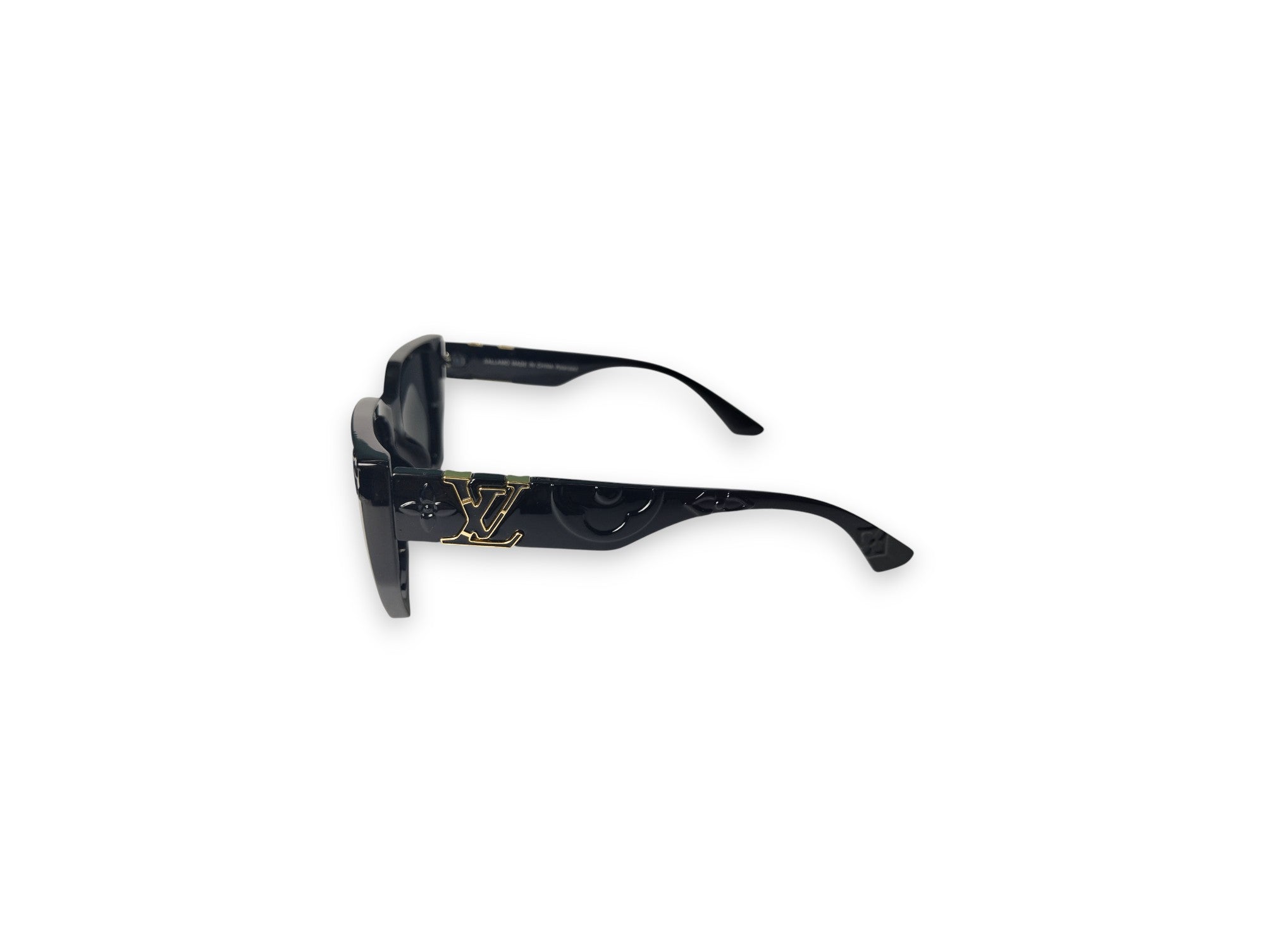 Bold L-V Women's Black Cat-Eye Sunglasses