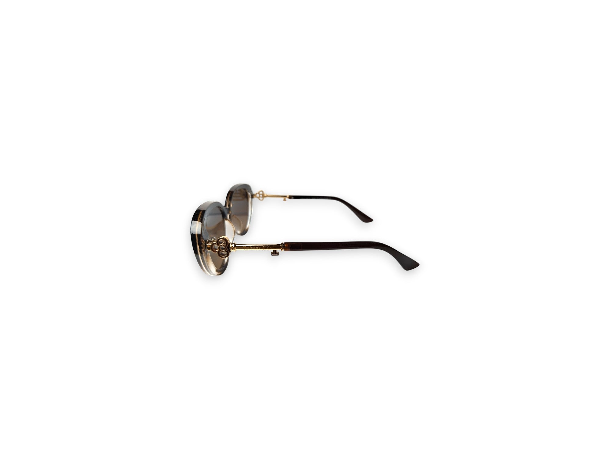 Tiffany & Co. Cat-Eye Sunglasses with Gold-Tone Accents and Gradient Lenses