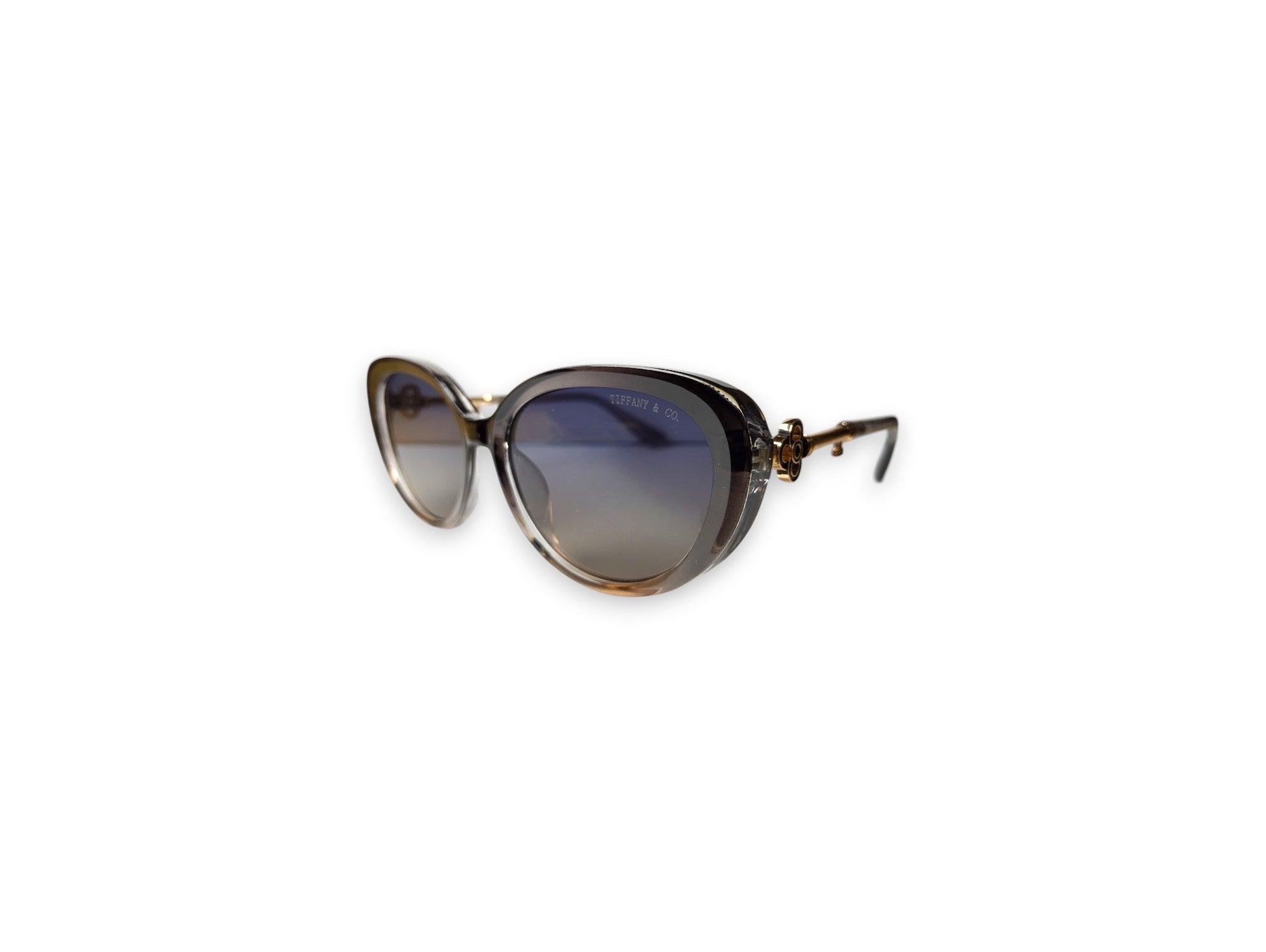 Tiffany & Co. Cat-Eye Sunglasses with Key Accents and Gradient Lenses