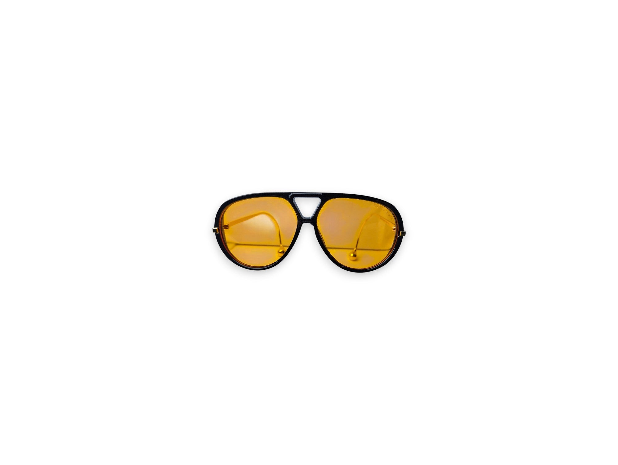 Retro Yellow Aviator Sunglasses – Bold Amber Vintage Vibes