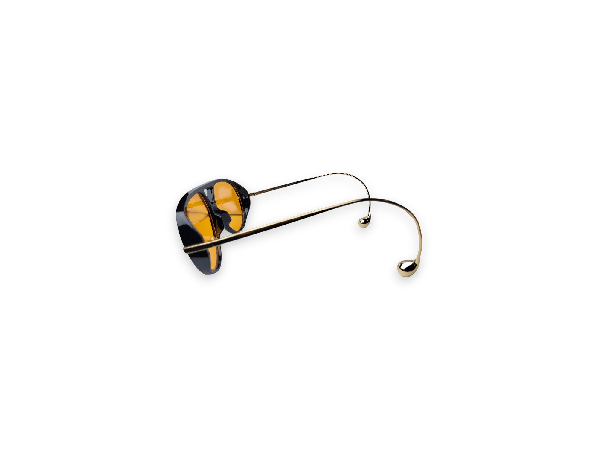 Retro Yellow Aviator Sunglasses – Bold Amber Vintage Vibes