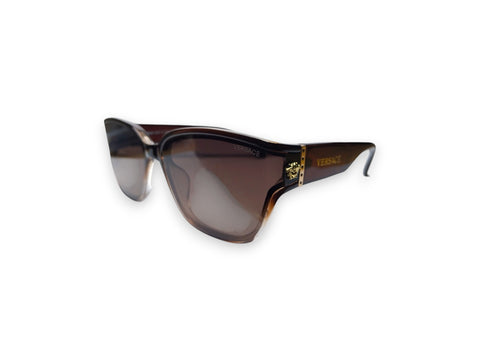 Versace Brown Gradient Sunglasses – Bold with Medusa Gold