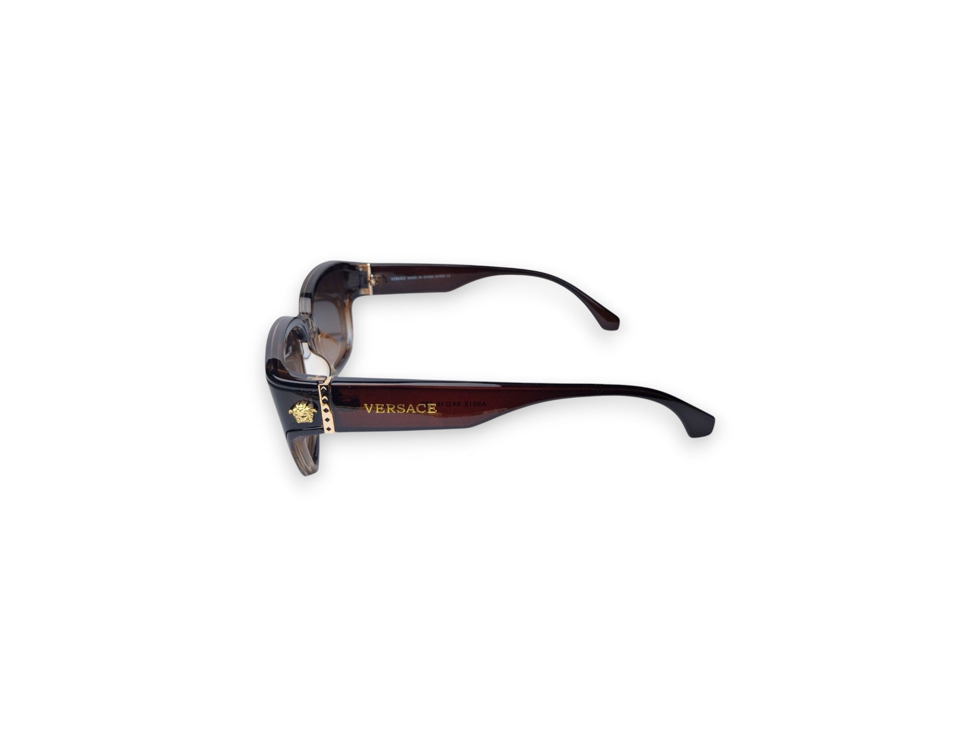 Versace Brown Gradient Sunglasses – Bold with Medusa Gold
