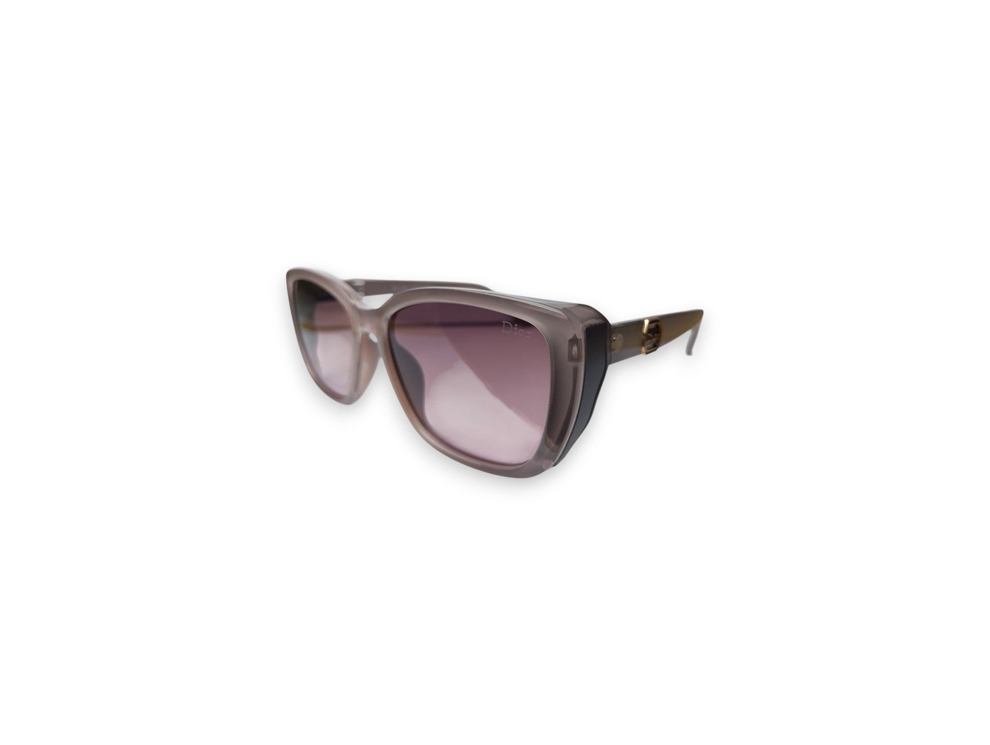 Dior Soft Cat-Eye Sunglasses – Subtle Elegance in Lilac Grey
