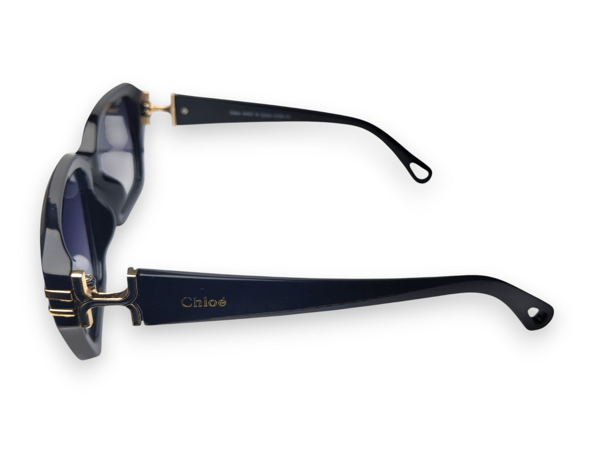 Chloé Geometric Black Gradient Sunglasses – Modern French Chic
