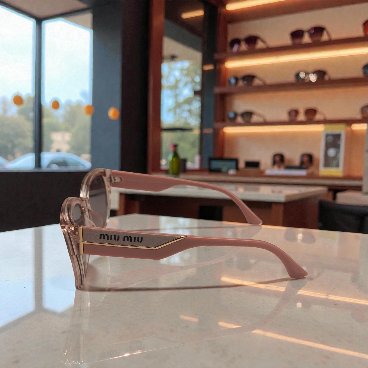 Miu.miu Blush Luxe Square Shades