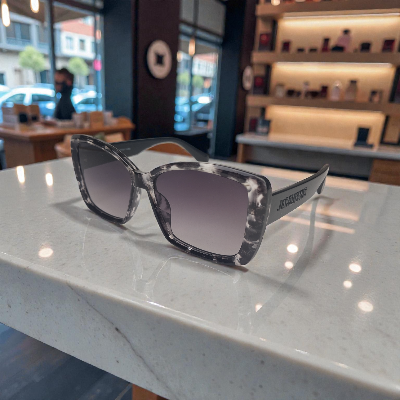 Jacquemus Marble Square Shades