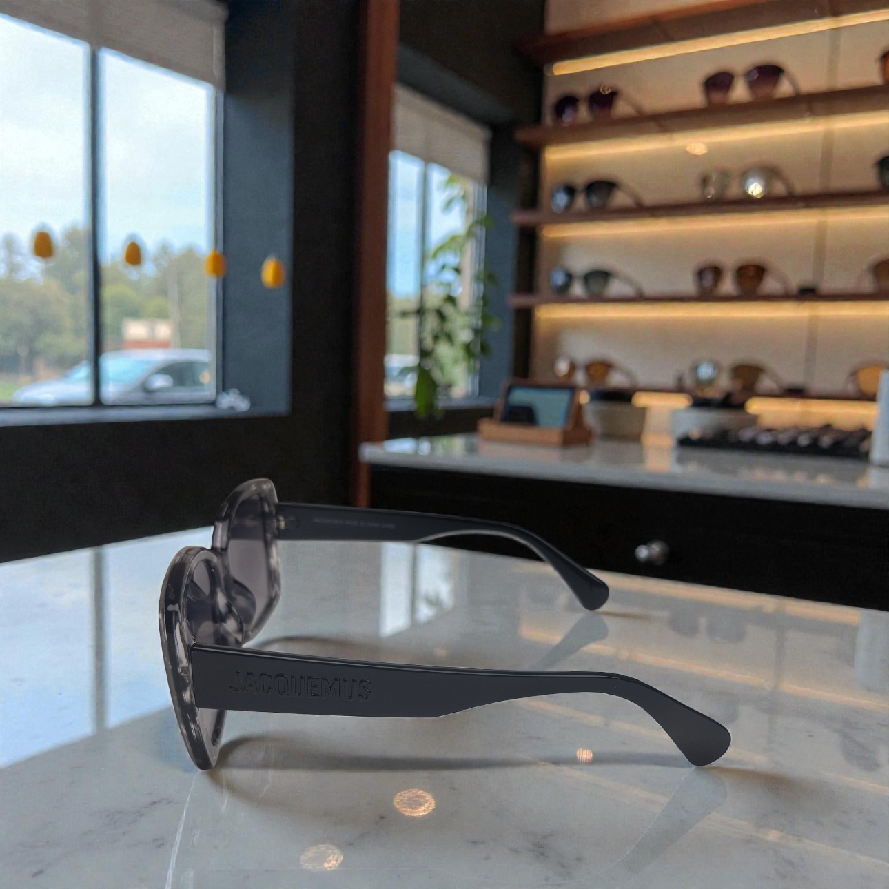 Jacquemus Marble Square Shades