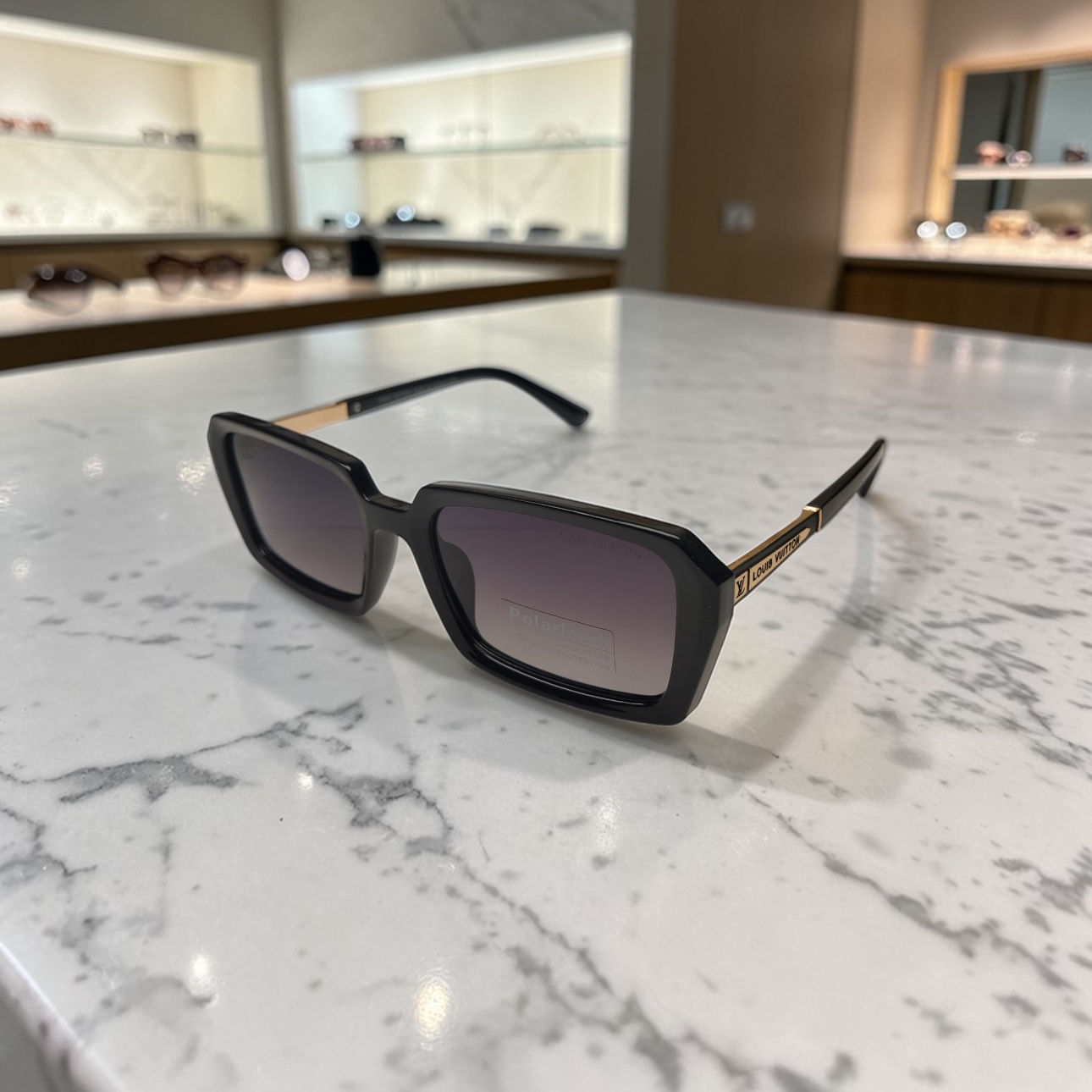 LV Black rectangular