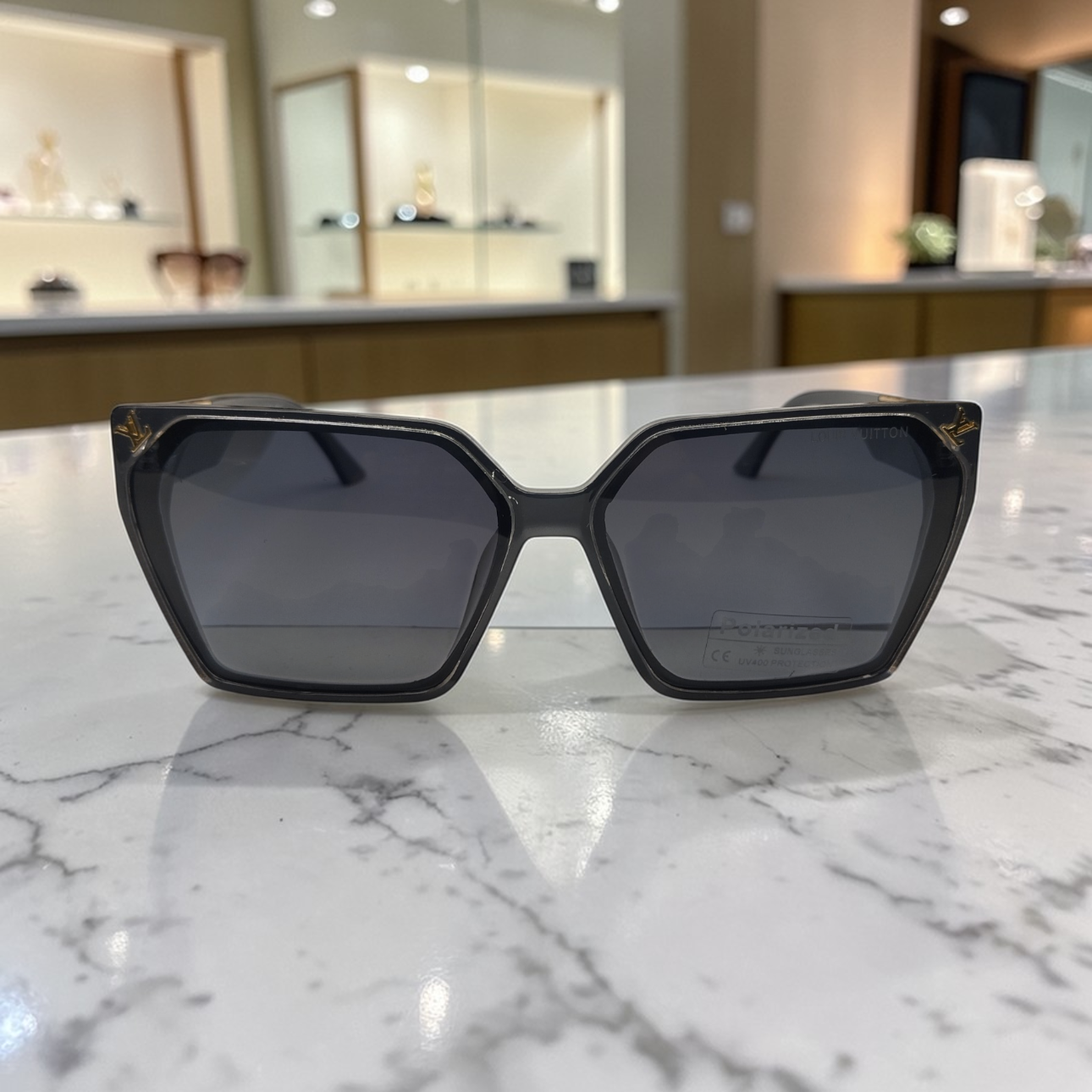 LV Crystal navy Square