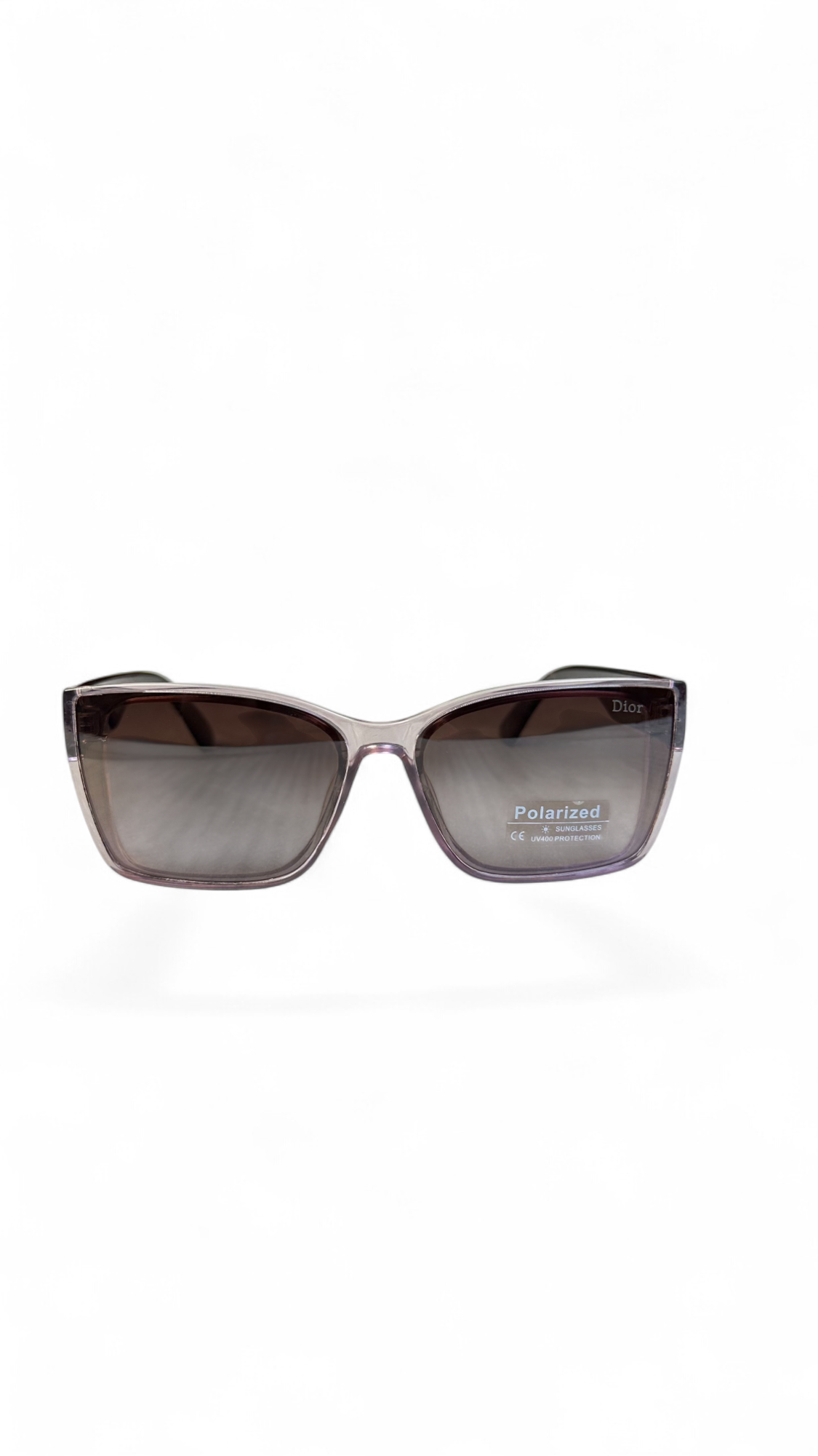 Dior Square Sunglasses – Black & Purple Frame – Polarized