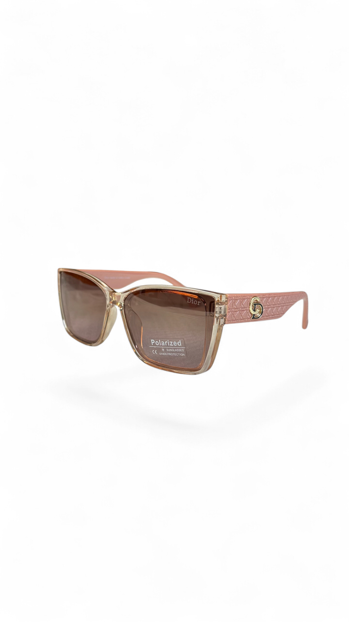 Dior Square Sunglasses – Rose Pink Frame – Polarized