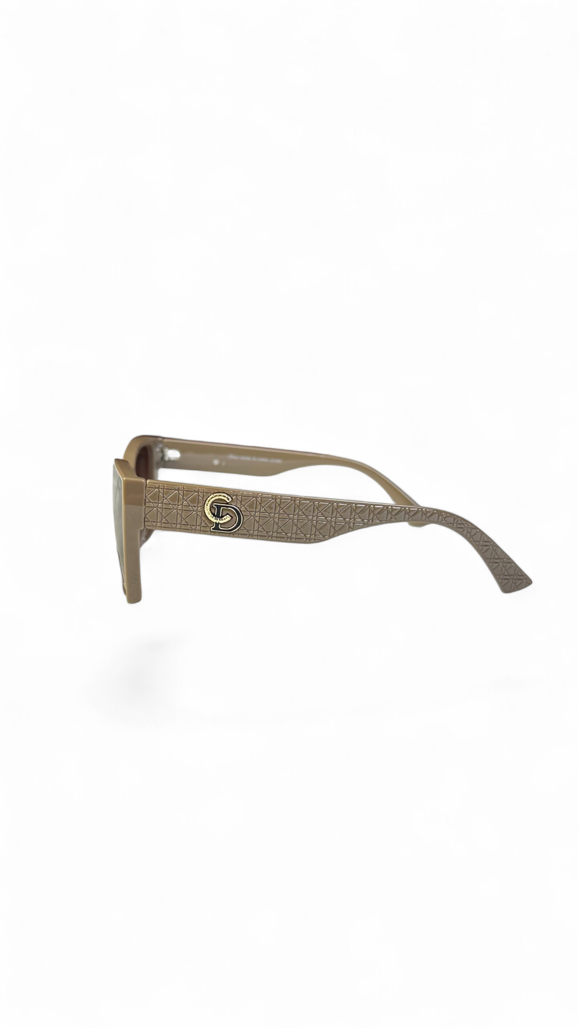 DD Square Sunglasses – Beige Frame – Polarized