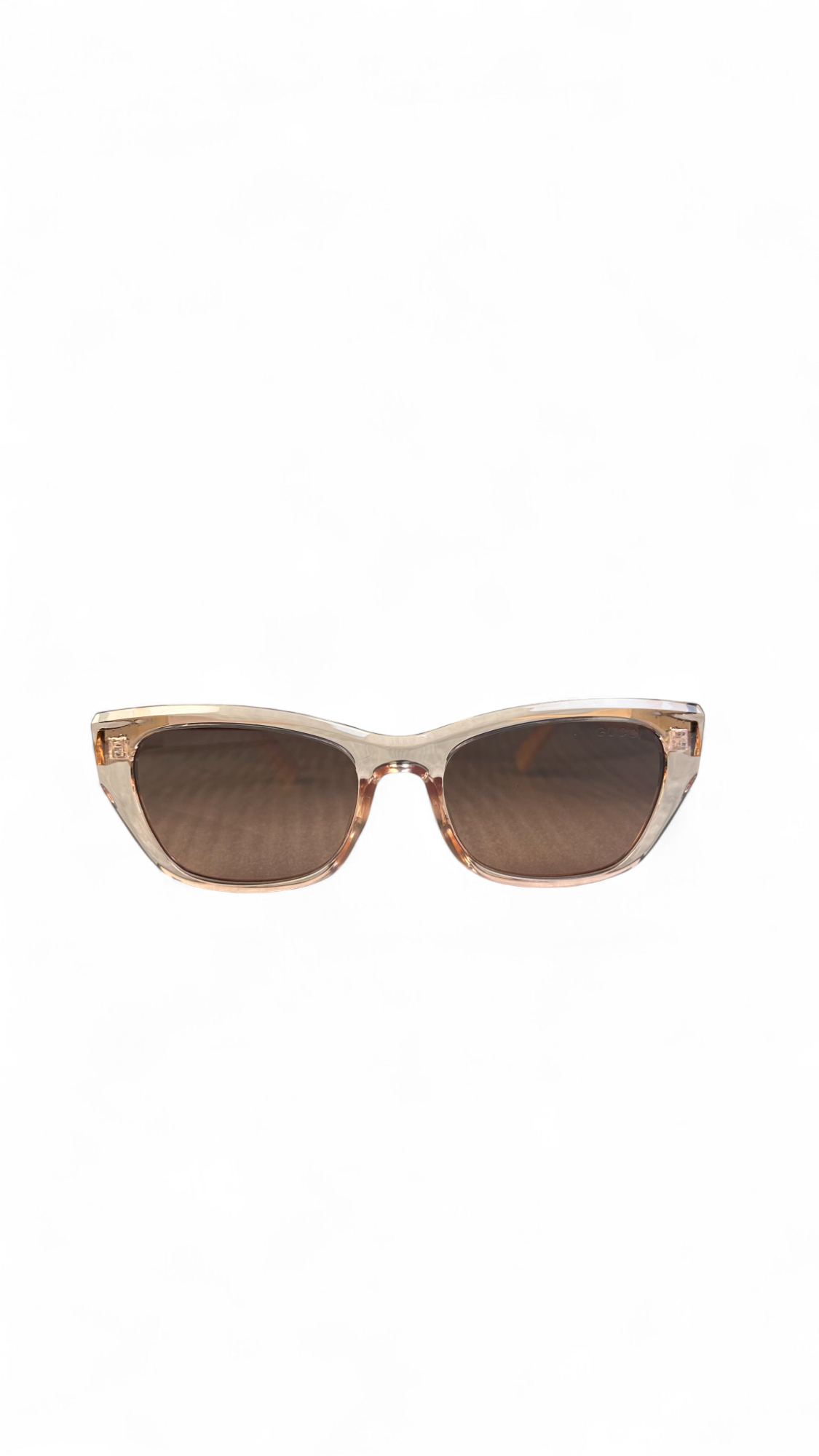 Gucci Translucent Pink Cat-Eye Sunglasses