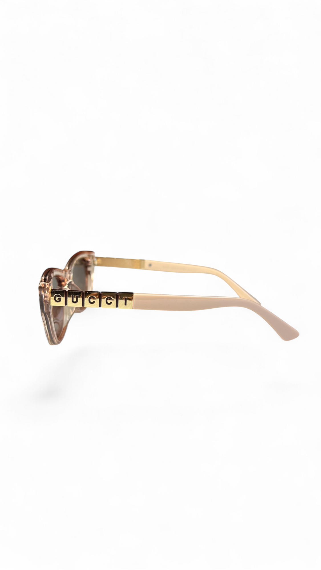 Gucci Translucent Pink Cat-Eye Sunglasses