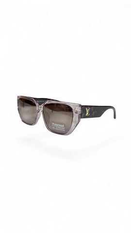 Stylish Gray Marble Gradient Sunglasses - Polarized UV400 Protection