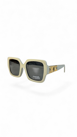 Burberry Oversized Cream Square Sunglasses – Polarized Fashion Eyewear