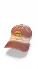 Miu Miu Monogram Washed-Denim Baseball Cap
