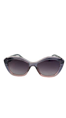 Ch.anel Luxury Grey Cat Eye Sunglasses with Gold Logo Detail