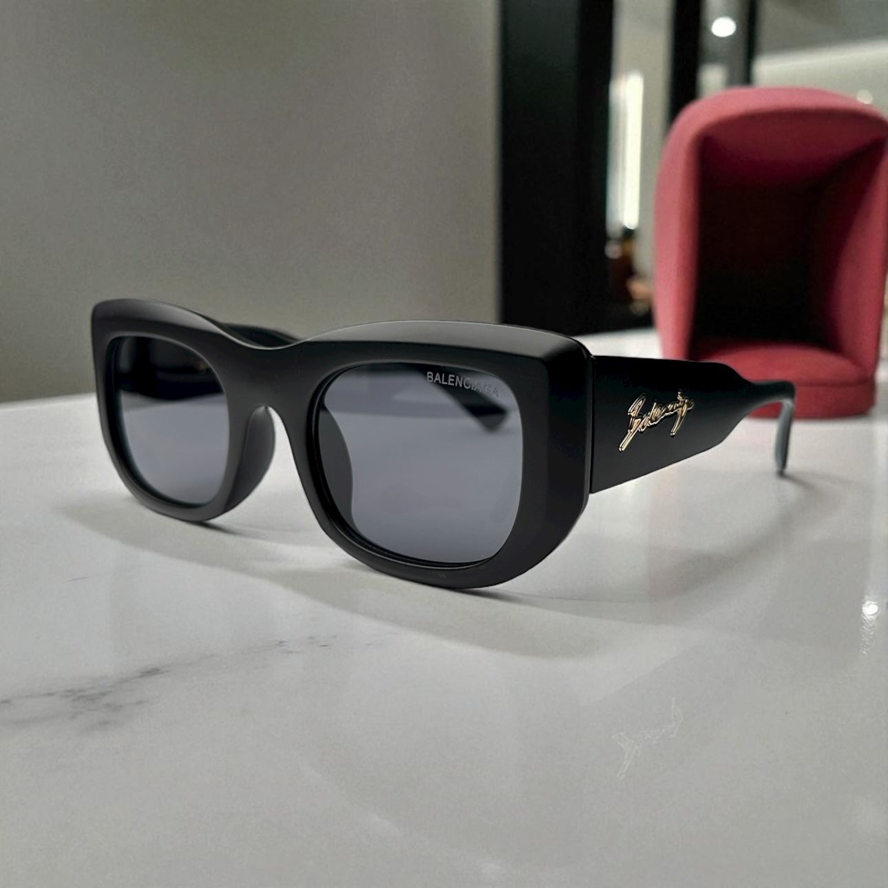 Balenciaga Iconic Signature Black Sunglasses - Timeless Elegance ✨