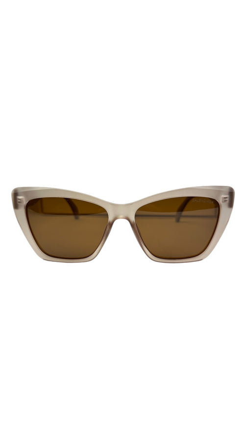 Bale.nciaga Beige Luxe Square Shades