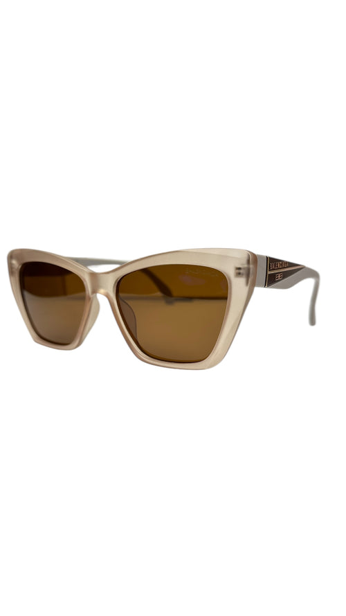 Bale.nciaga Beige Luxe Square Shades