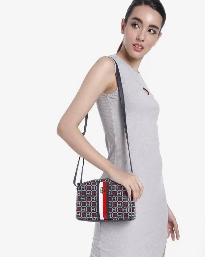 Tommy Hilfiger Signature Monogram Crossbody Bag – Bold & Iconic Style