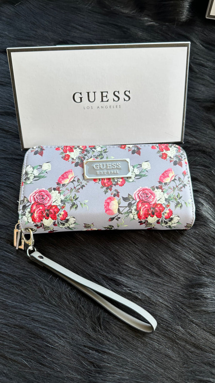 Guess Floral Bloom Zip-Around Wallet
