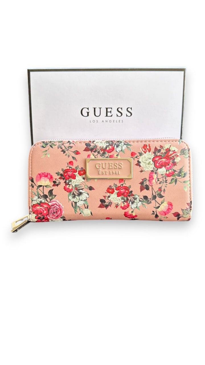 Guess Floral Bloom Zip-Around Wallet